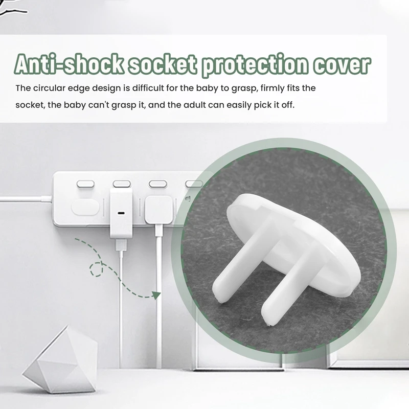 Tomada Plug Cover para Proteção do Bebê, Plug Cover, Plugue Elétrico, Prova, 40 Pcs