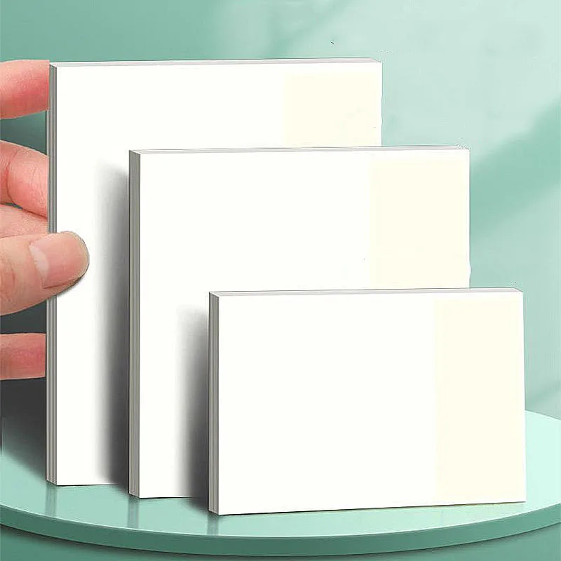 50sheets Transparent Convenient Notepad Handwritten with Adhesive Tear Off Waterproof and Durable Stickers Student Stationery