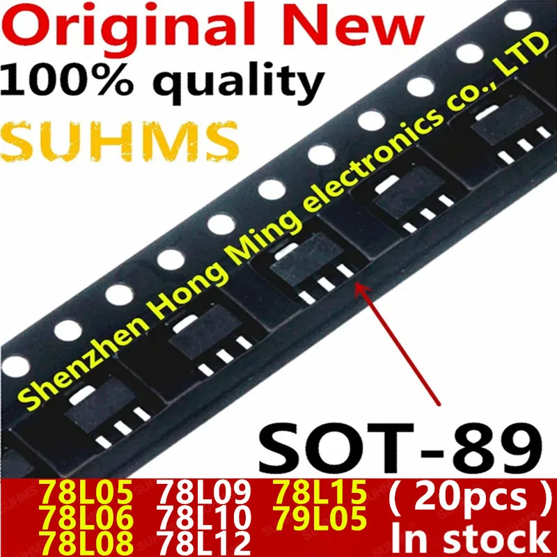 (20 sztuk) 100% nowy 78L05 78L06 78L08 78L09 78L10 78L12 78L15 79L05 SOT89