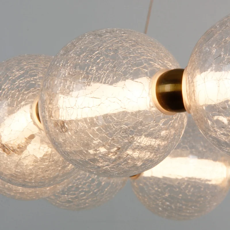 Living room glass pendant light luxury designer magic bean lamp creative circular modern minimalist master bedroom study light