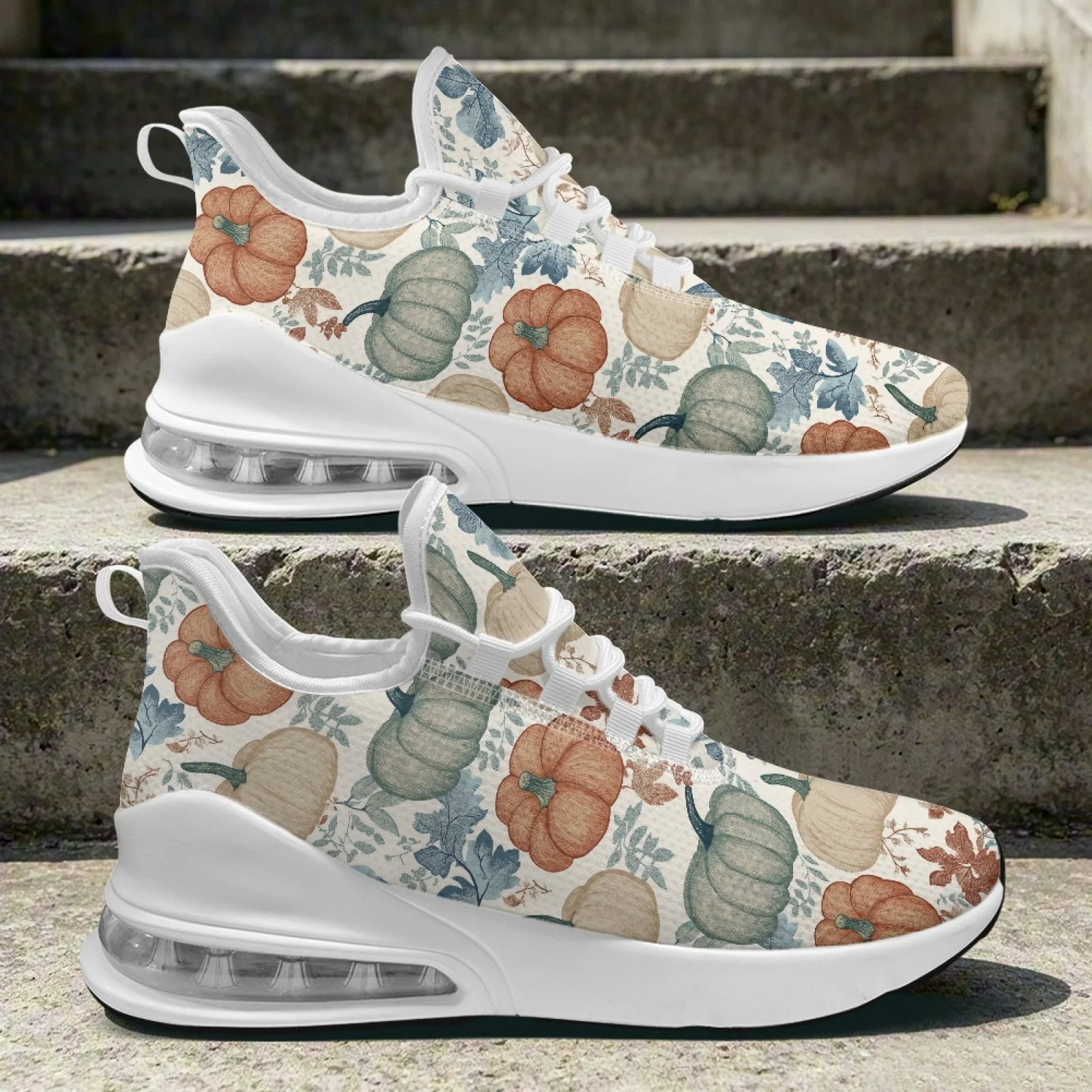 XIXIRIMIDO Thanksgiving Air Cushion Shoes for Woman Sneaker Running Shoes Autumn/Winter Casual Shoes Festive Gifts for Family