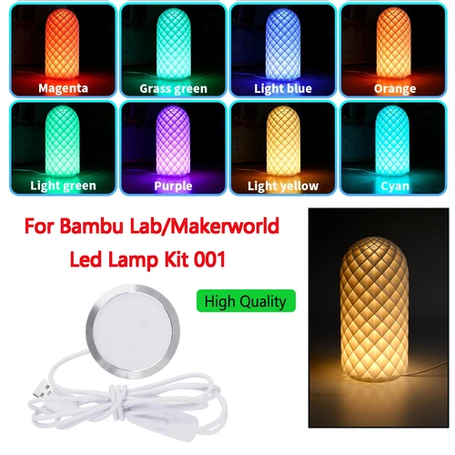 Kit de lámpara Led para laboratorio Bambu, Hardware 001, Kit de luz Bambulab 001, piezas de luz Led, modelo Diy sin suministro de piezas de impresión 3d