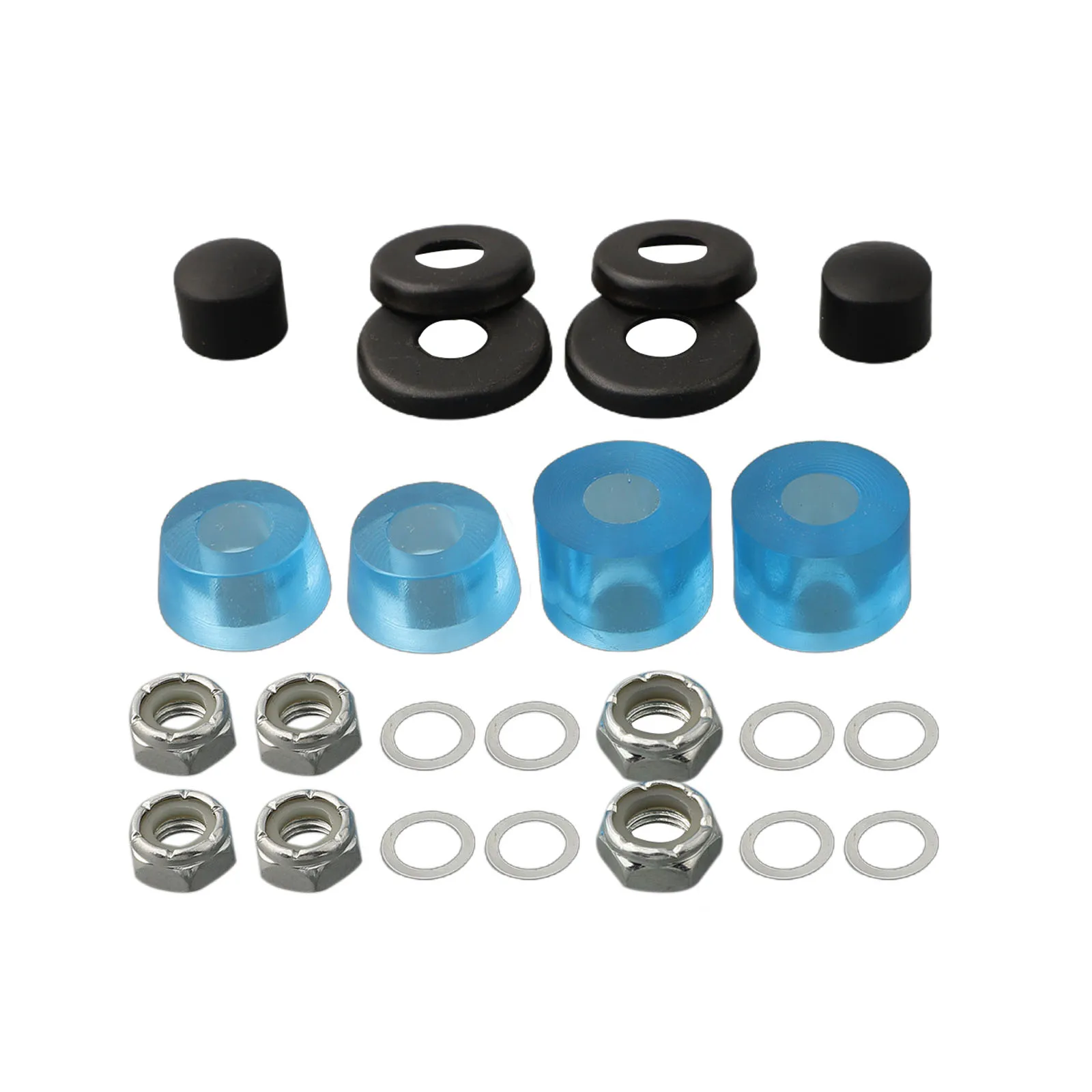 1 Set Skateboard-Stoßdämpfer-Kit: Skateboard- & Zubehörteile, 90a Harte Longboard-Pivot-Rohrzubehörteile, Gummikappen – Detail 7
