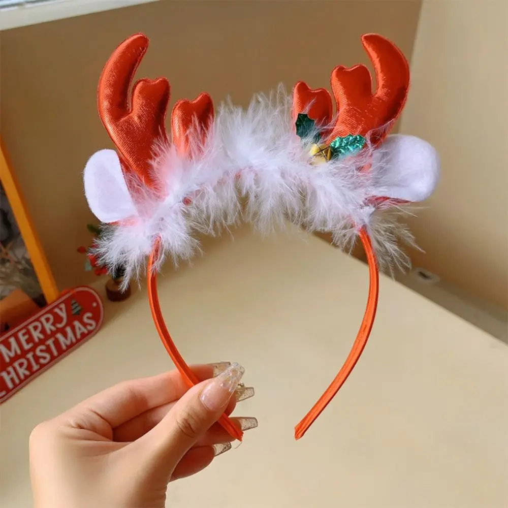 Hair Accessories Christmas Headband Merry Chritmas Hairpin Antler Hair Clip Headpiece Hairband Santa Claus Hair Hoop Cosplay