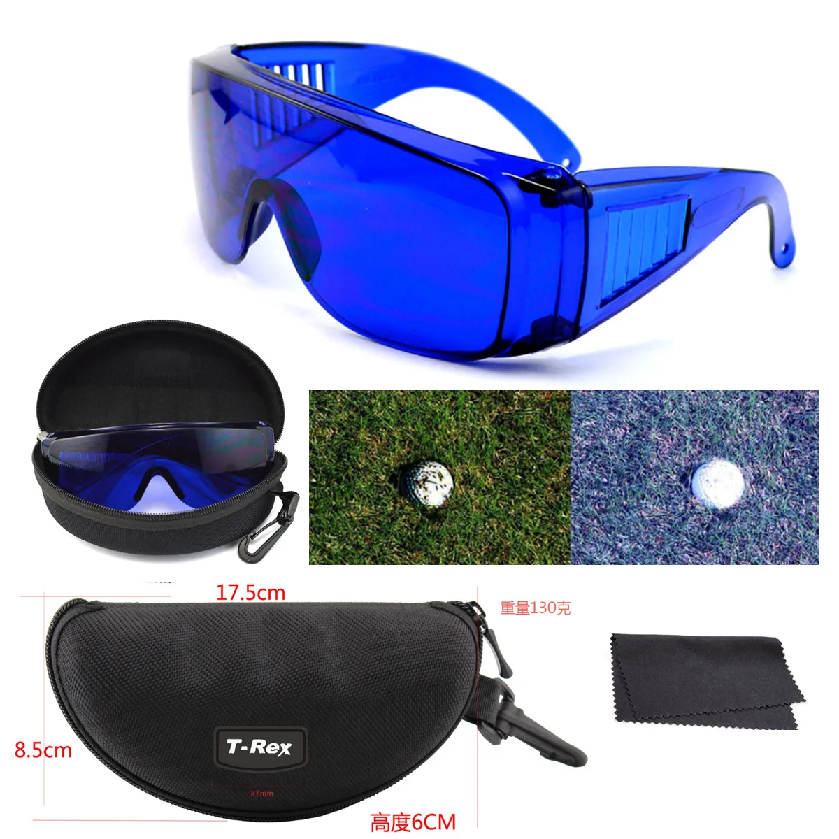 

Golf ball positioning glasses, protective goggles for caddy finding tools UV400