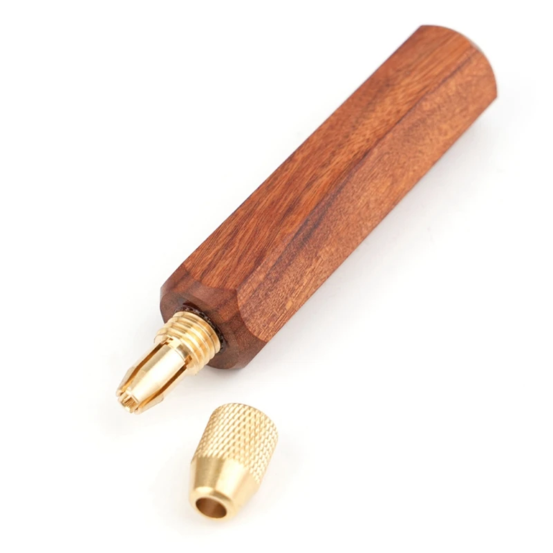 Solid Wooden Handle Acid Branch Wood Handle Titanium Plated Diamond File Small File Handle Woodworking Special Tools