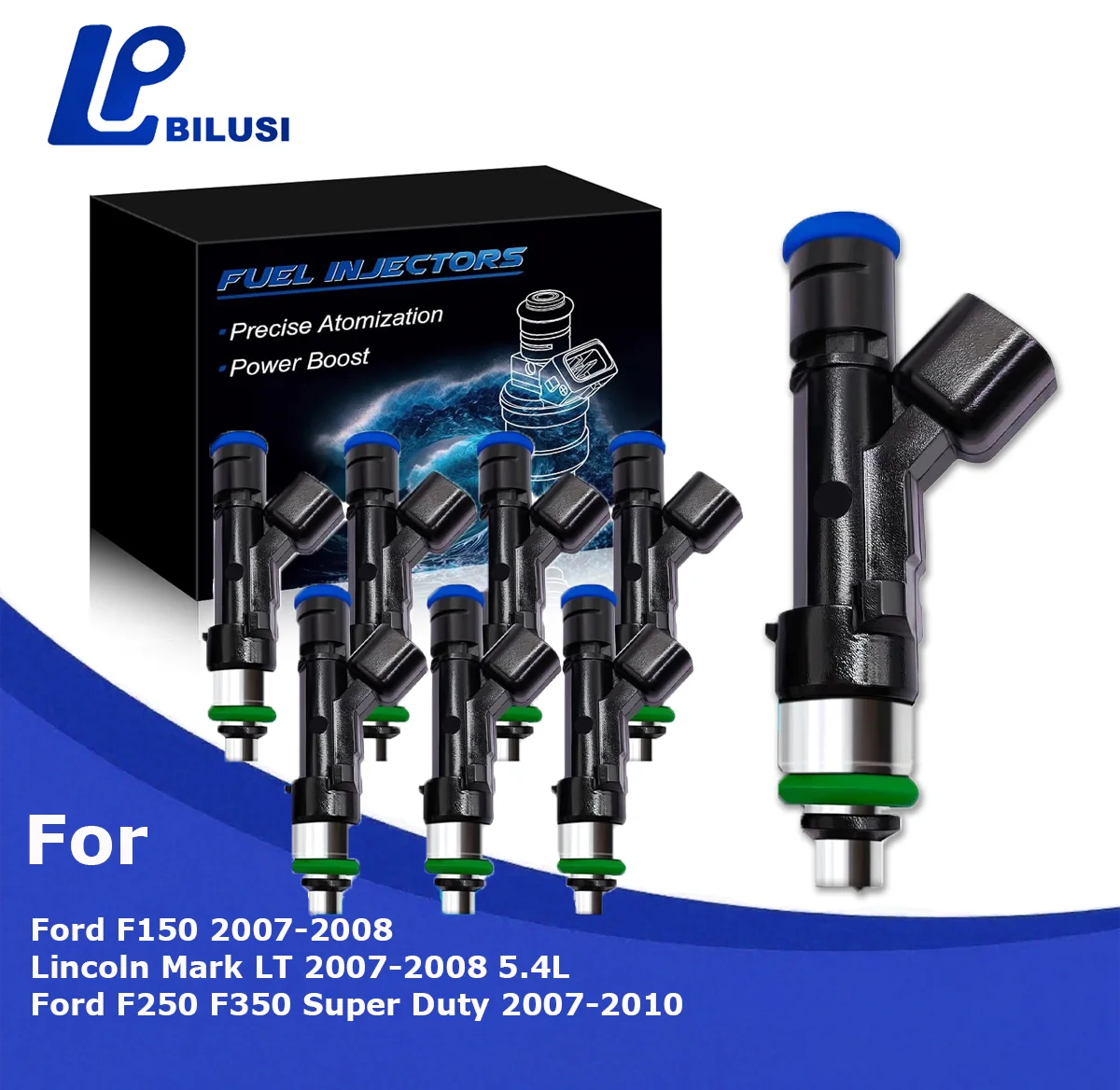 

Bilusi 5.4L Fuel Injectors 0280158138 Set of 4 for Ford F150 F250 F350 Super Duty 2007-2010 for Lincoln Mark LT OE# 7C3Z9F593A