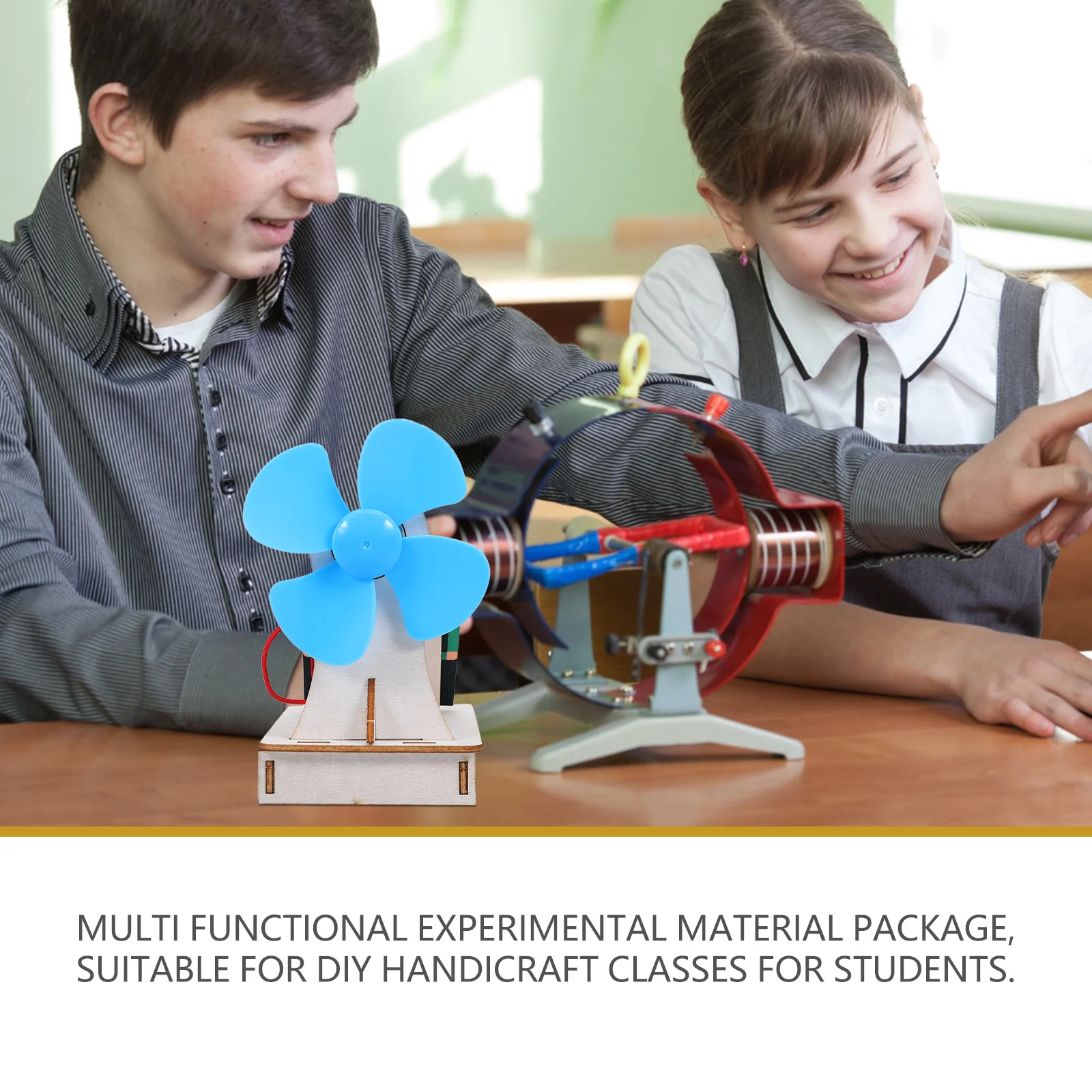 

DIY Assembly Model Toy Kids' Electric Learning Toys Fan Material Kit Manual Assemble Student