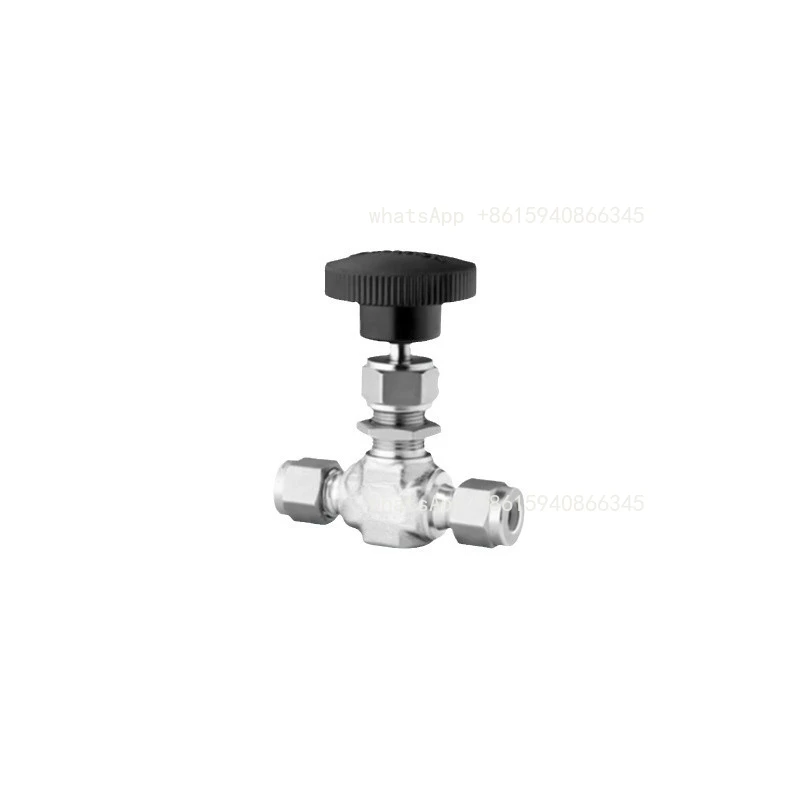 【 SS-1RS6 】 Needle Valve 3/8 in. Tube Fitting, Adjusting Valve Stem Stainless steel integral valve cap needle valve SS-1RS6-PK