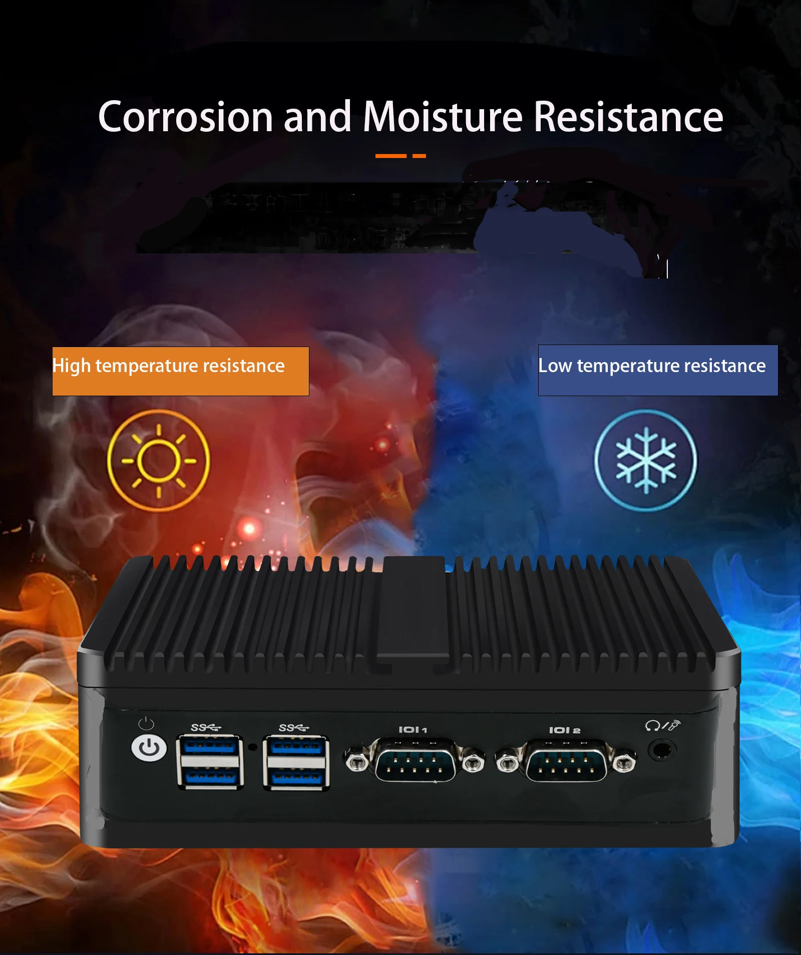 جودة عالية J6412 كمبيوتر صغير 6 LAN شبكة الأمن النار جدار توجيه لينة DDR4 4x2.5G LAN بدون مروحة الولايات المتحدة/الاتحاد الأوروبي للصناعة #2