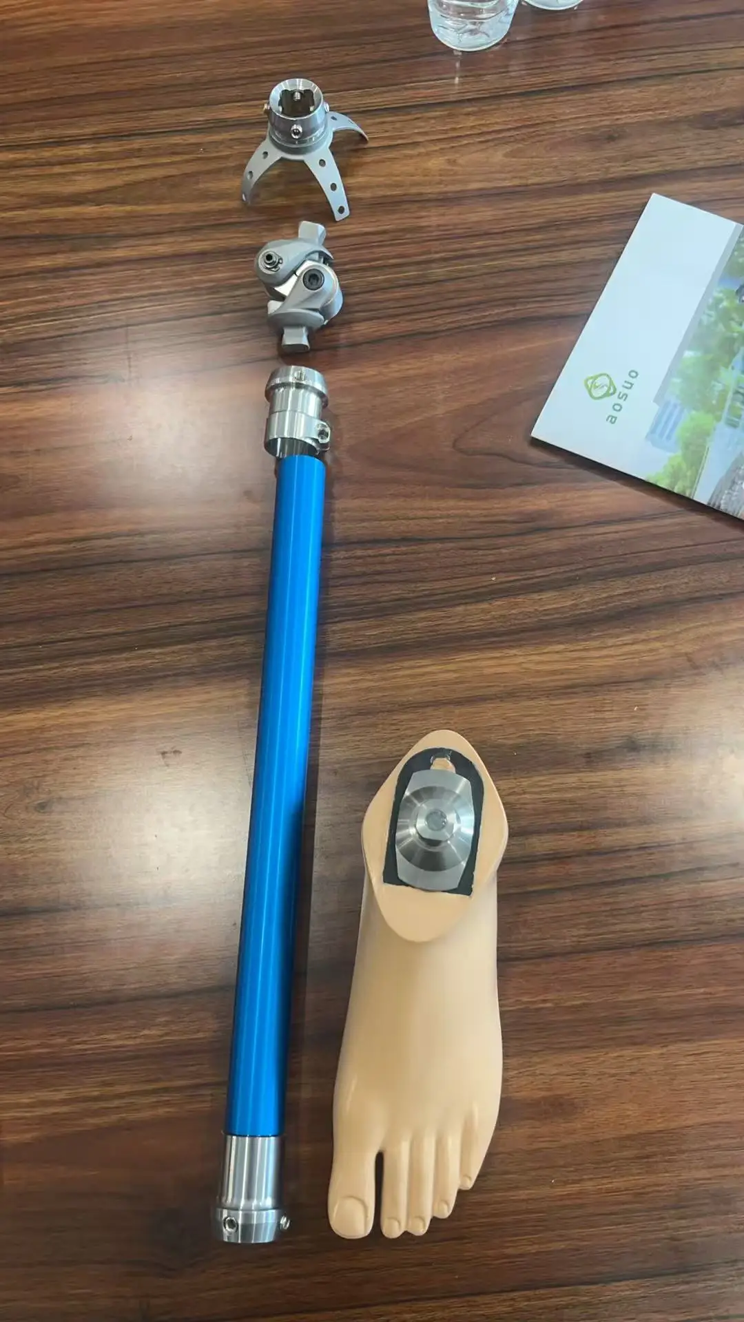 2026 Multiple sizes available for selection（Skin foot polyurethane）stainless steel material thigh prosthesis leg above knee