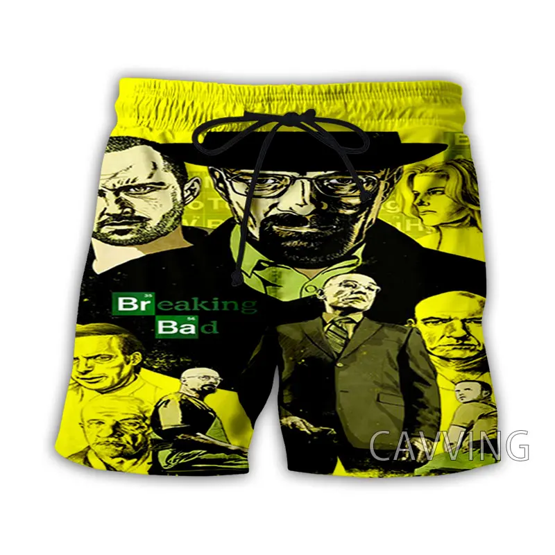 ใหม่แฟชั่นผู้หญิง/ผู้ชาย3D พิมพ์ Breaking Bad กางเกงขาสั้นชายหาดฤดูร้อน Streetwear Men Quick Dry วันหยุดสบายๆกางเกงขาสั้น k02