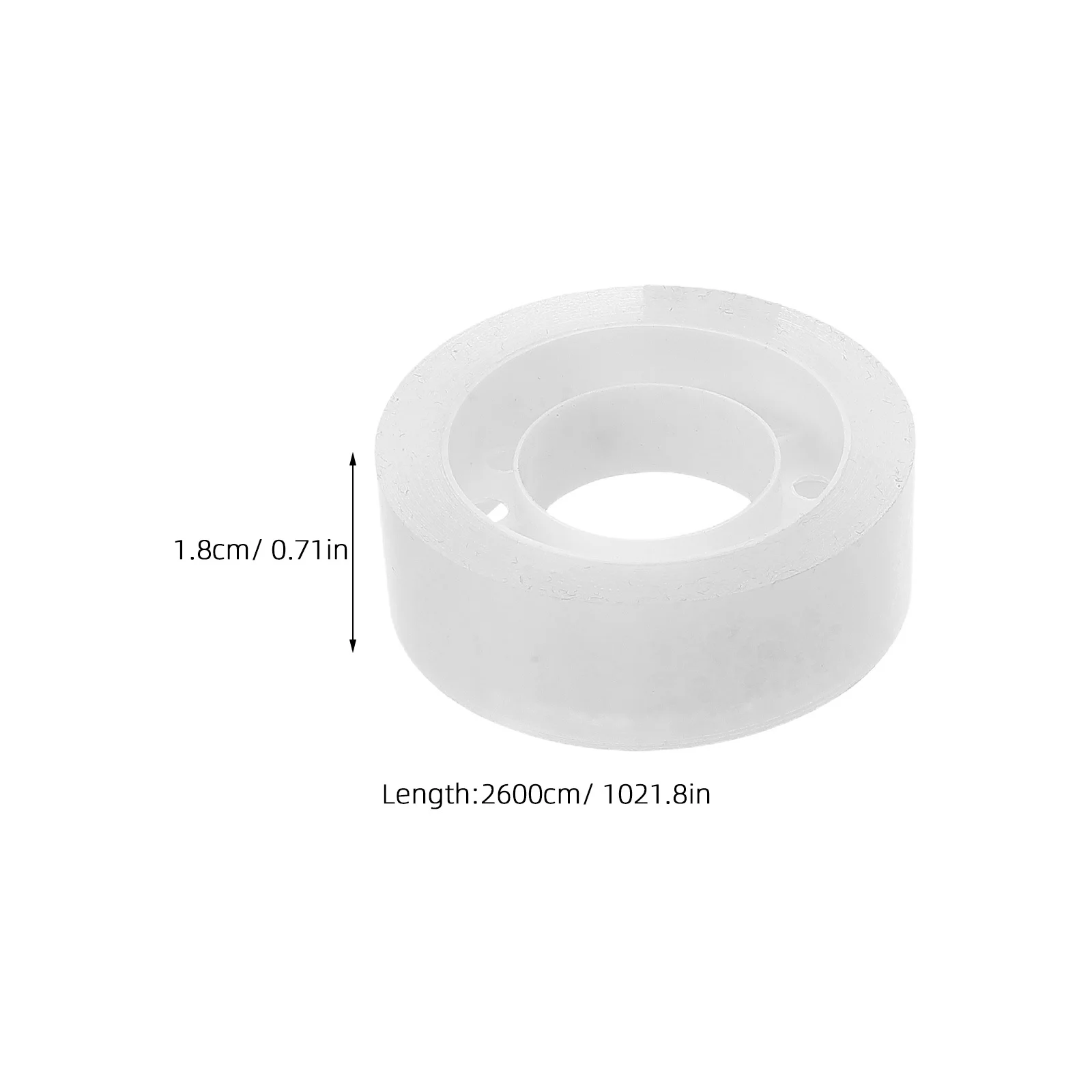 16pcs Clear Stationery Tape Rolls Multi-Use Transparent Office School Adhesive Tapes Bopp Material Long-Lasting Clear