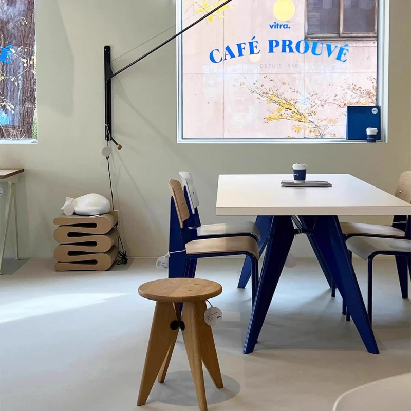 EM Table Memphis Creamy Style الحد الأدنى مجموعة طاولة الطعام الحديثة الأثاث دعوى شقة صغيرة الحجم طاولة طعام منزلية