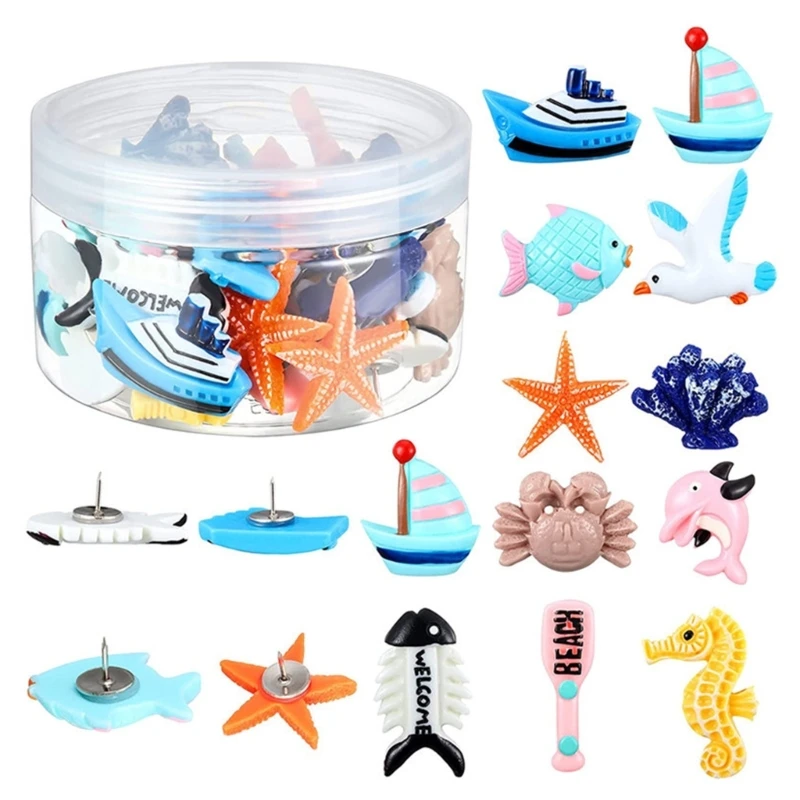 w89c-36pcs-plastic-ocean-theme-thumbtacks-safe-design-push-pins-with-storage-box