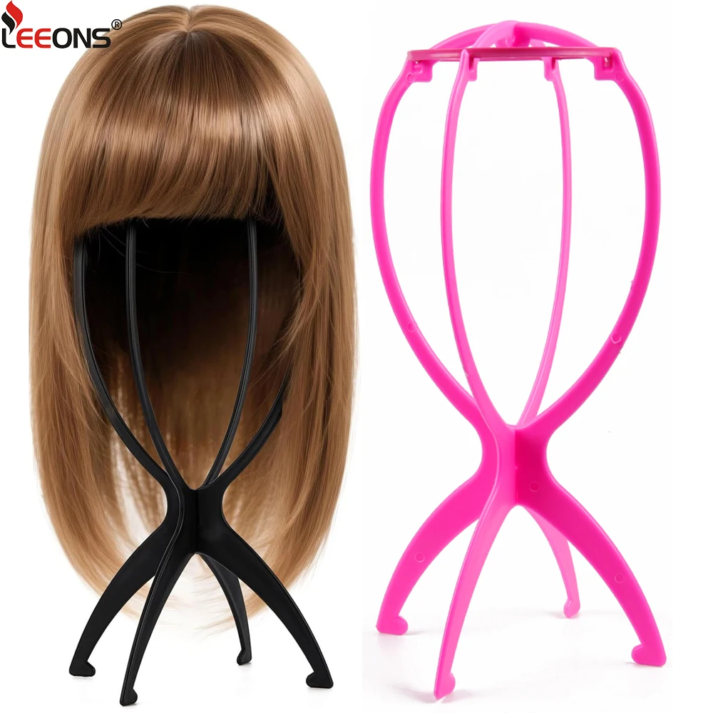 

Wig Head Stand Portable Wig Holder For Multiple Wigs Portable Wig Stand Tripod For Styling Wig Storage Hats Holder Display Stand