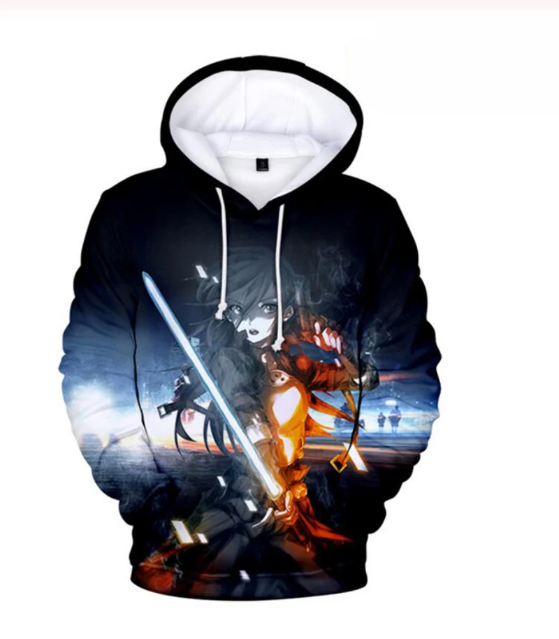 Sword Art Online 3D Printed Hoodies Fashion Casual Sweatshirts Men Women Harajuku Streetwear SAO Oversized Hoodies Pullovers