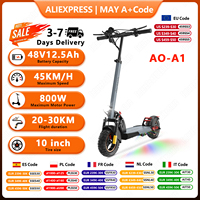 AO-A1 Fold EScooters 800W Motor 48V12.5Ah Battery Double Shock Absorber Electric Scooter Adult 10-inch Tires Scooters Electric