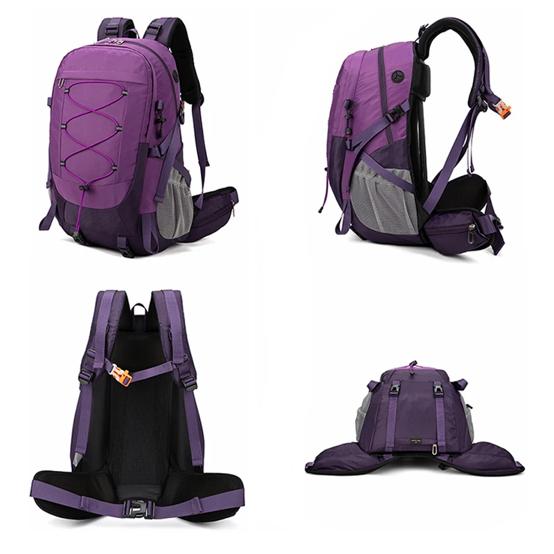 Customized Logo Mountaineering Backpack Outdoor Hiking Camping Cycling Backpack Company Team Building Printing Pattern