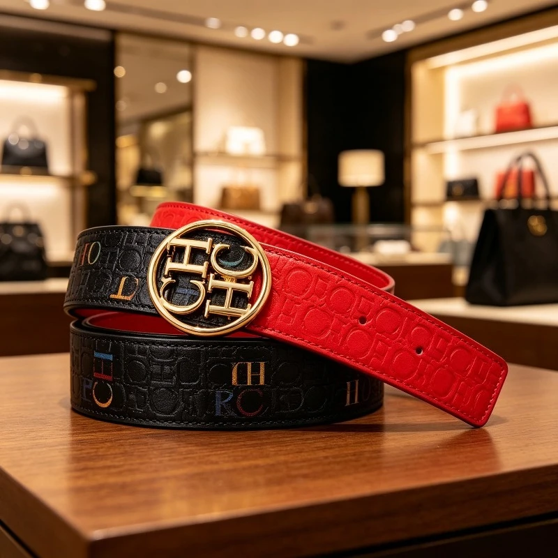Ceinture pour femme CHHC, ceinture de taille tendance, emballage en boîte cadeau, vente chaude, ceinture décontractée pour femme en cuir PU réglable, tendance ​