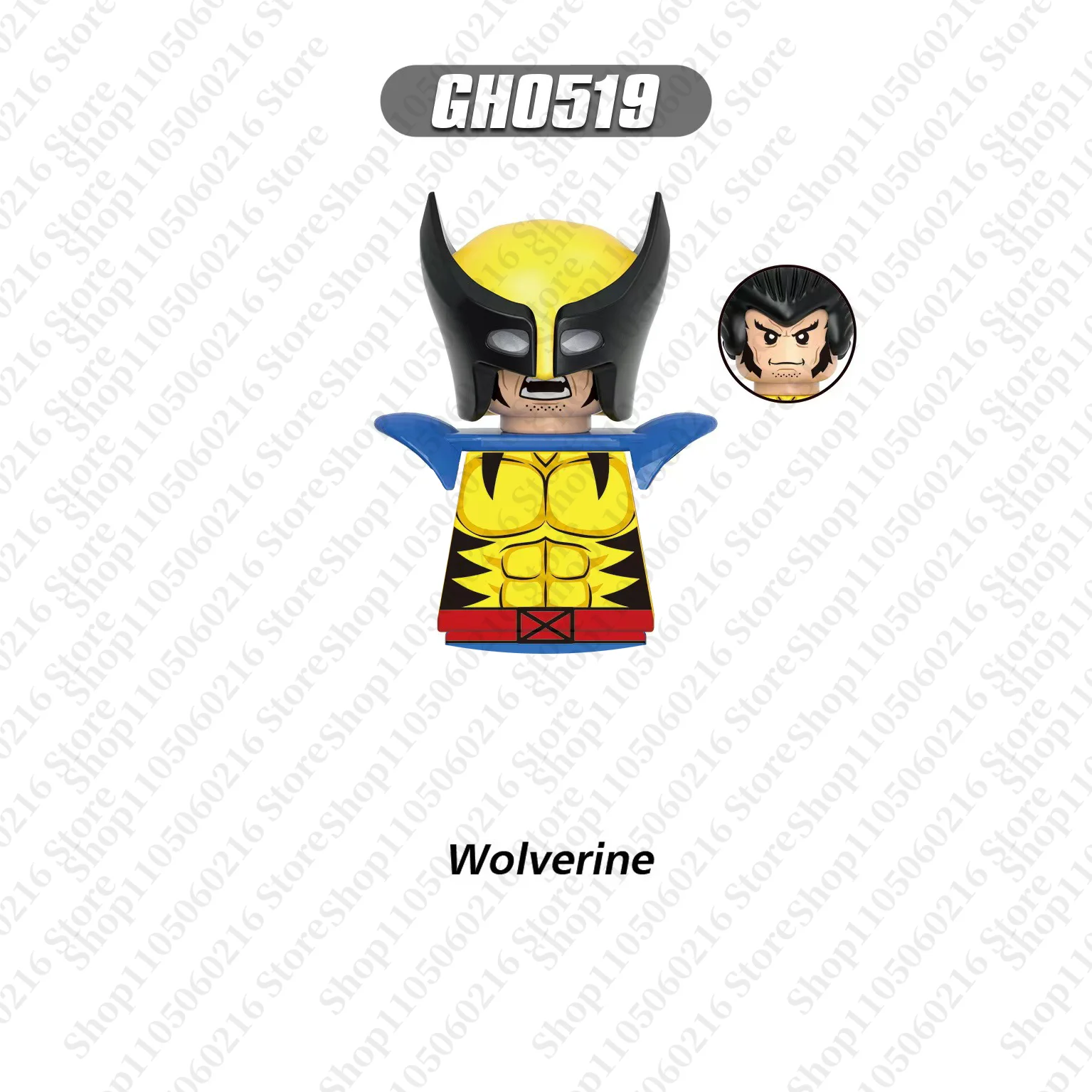 Marvel Bausteinspielzeug Kinder Mini Ziegelspielzeug Wolverine Nightcrawler Deadpool seltene Sammlerstücke Geschenke Montage Puppenspielzeug