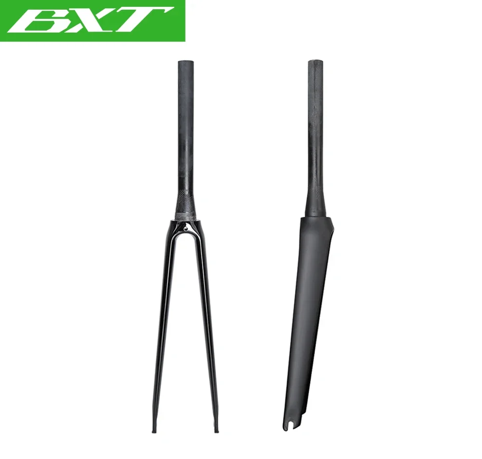

Full Carbon V Brake 700C Road Bicycle Fiber Fork QR 100x9mm Tapered Tube 39.8mm Front Fork