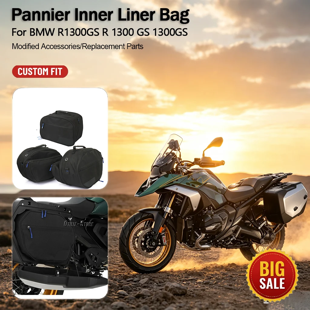 Motorcycle Luggage Inner Bag Expandable Top Case Pannier Saddlebag For BMW R1300GS R 1300 GS 1300GS Tool Bags Waterproof