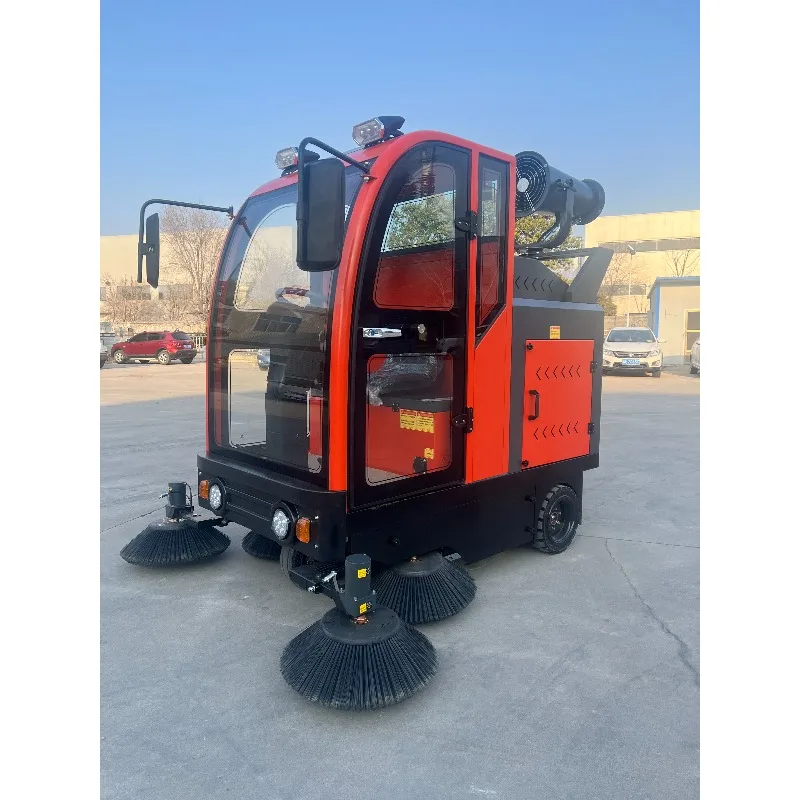 China Factory Electric Floor Sweeper 2.5 Meter Cleaning Width Ride on Street Sweeper Road Cleaning Machine Industrial with CE