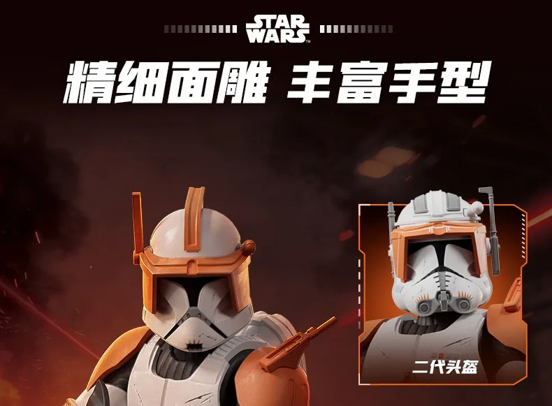 BLOKEES Neue Star Wars Bausatz-Figuren Beyond Edition Klon-Kommandant Cody Obi Wan Kenobi Montagemodell Ornament Spielzeug Geschenk – Detail 4