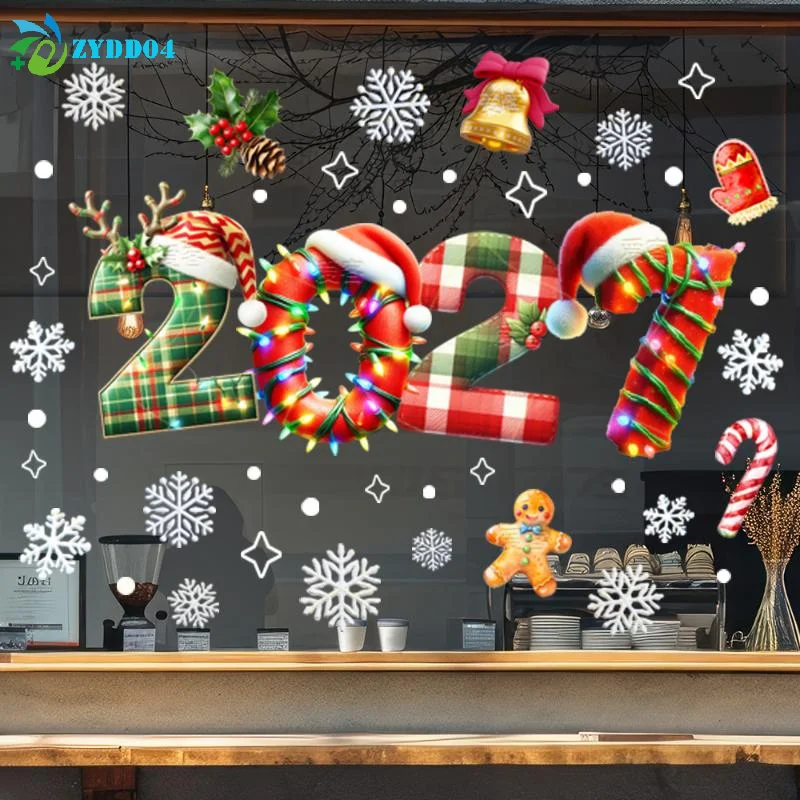 ● 2027 새해 크리스마스 창문 스티커 양면 동일한  - Snowflake Window Decal 리뷰 및 가격