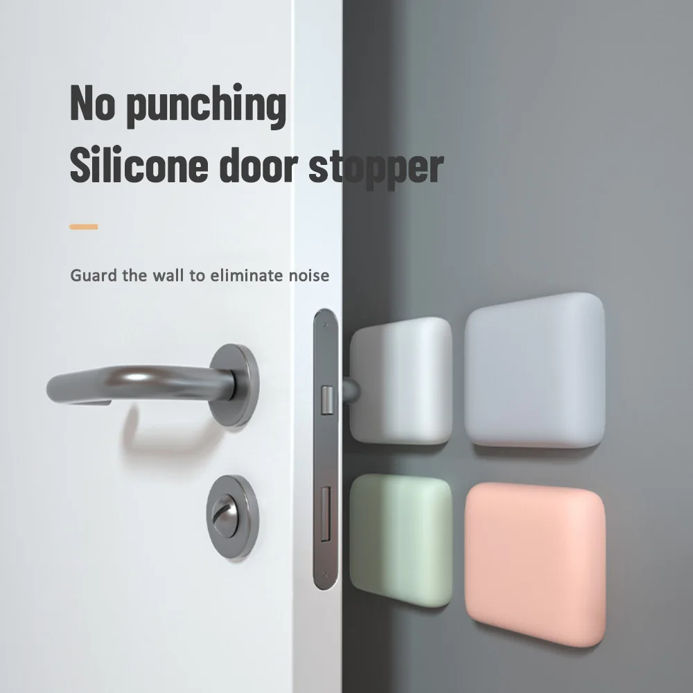 1/2/3PCS Mute Rubber Pad Doorknob Silicone Mute Stickers Creative Protection Pad Home Products Wall Mat Rubber Door Door Fender