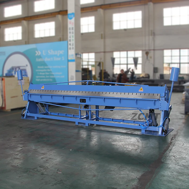 New Pneumatic Stainless Steel Sheet Metal Bender Duct Making Folding Machine With Pump Motor For Construction Iron Pipe Bending