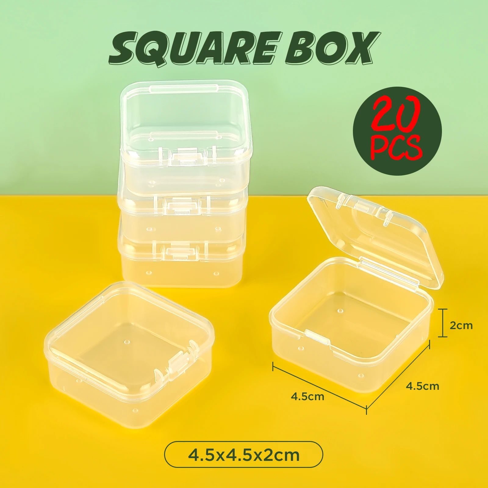 10/20 stücke Kunststoff Box Rechteckige Box Transluzente Box Verpackung Lagerung Box Staubdicht Solide Starke Schmuck Lagerung Fall Container