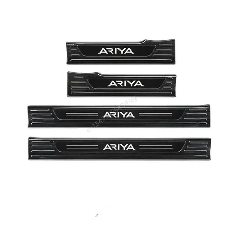 لنيسان ARIYA 2022-2023 اكسسوارات السيارات الفولاذ المقاوم للصدأ عتبة السيارة الحرس لوحة الجذع عتبة الحرس لوحة المضادة للخدش #3