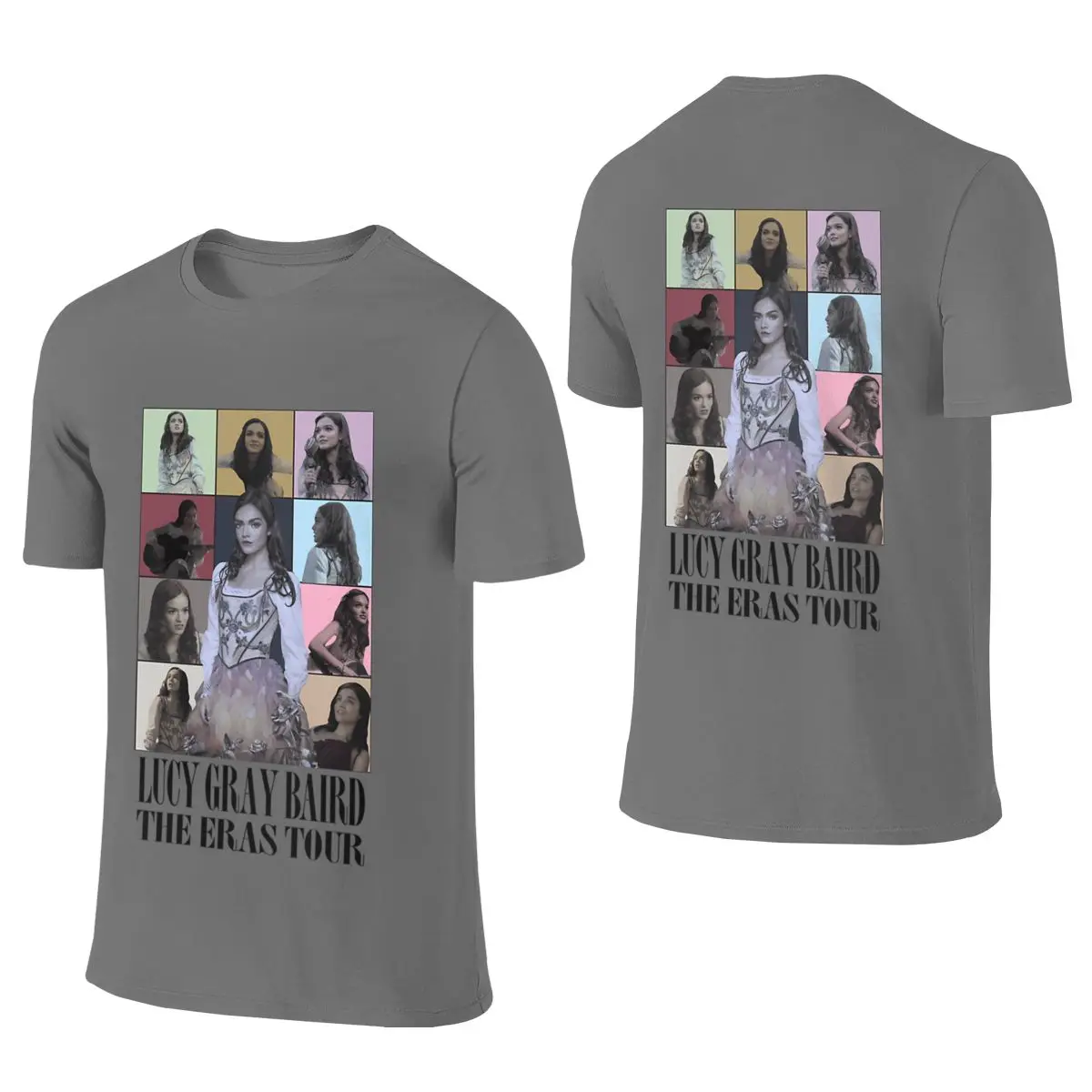 Lucy Gray Baird The Eras Tour Shopping Reversible T-shirt Basic Commuting Dark Color Schemes Short Sleeve