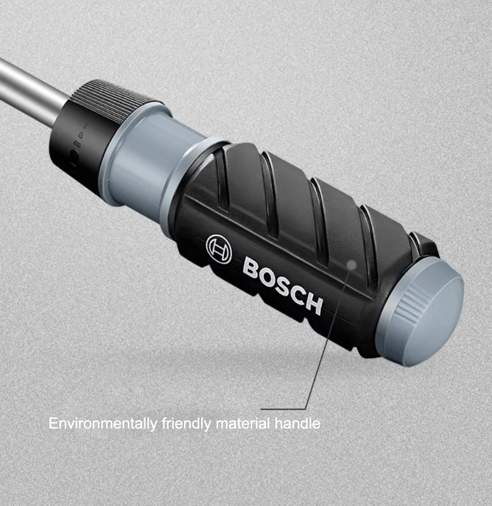 BOSCH 2607017653 Ratchet One Hand Integrated Screwdriver Set Multipurpose With Nine Screwdriver Head Hand Tool