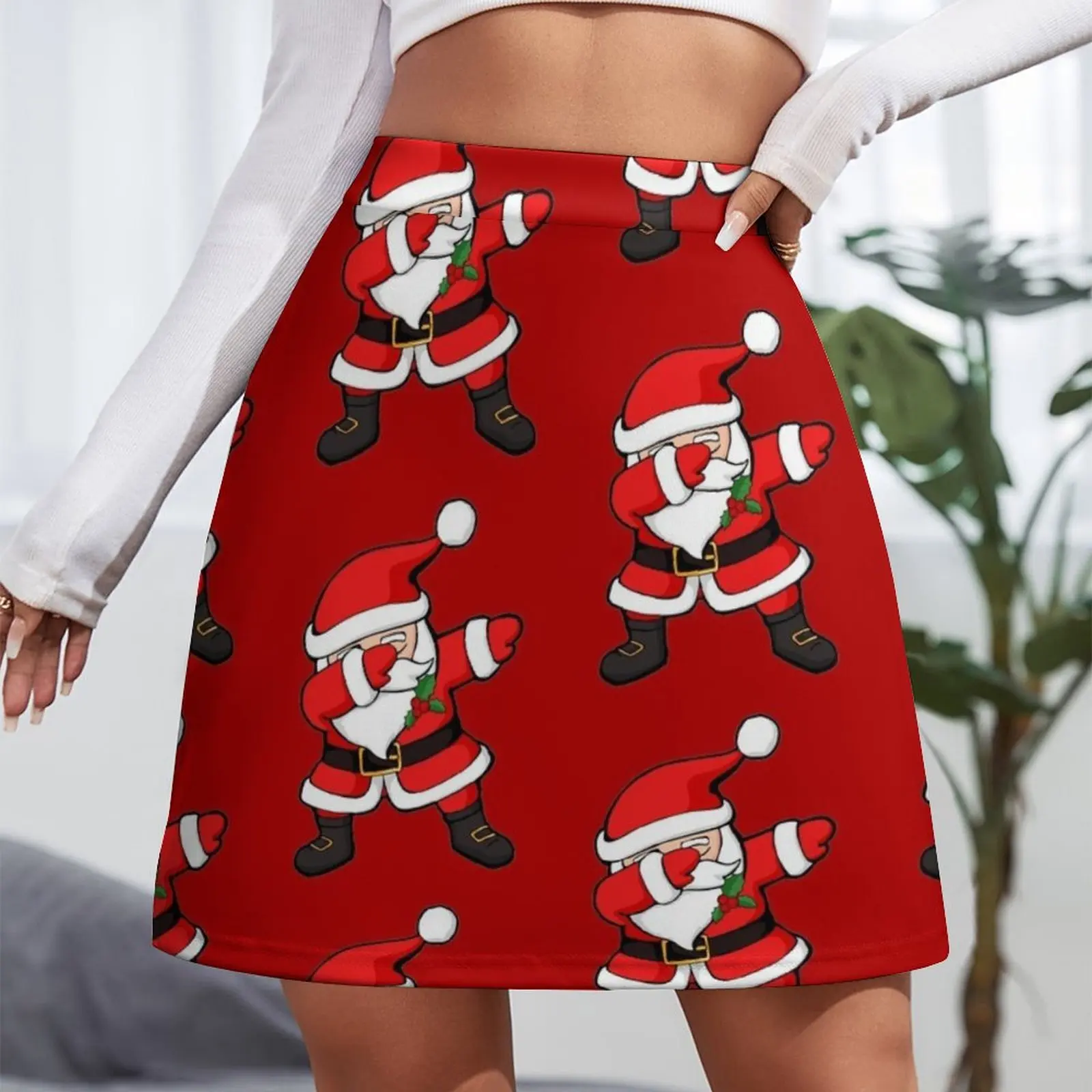 Dabbing Santa Claus Christmas Dab Mini Skirt Korean clothing short skirt