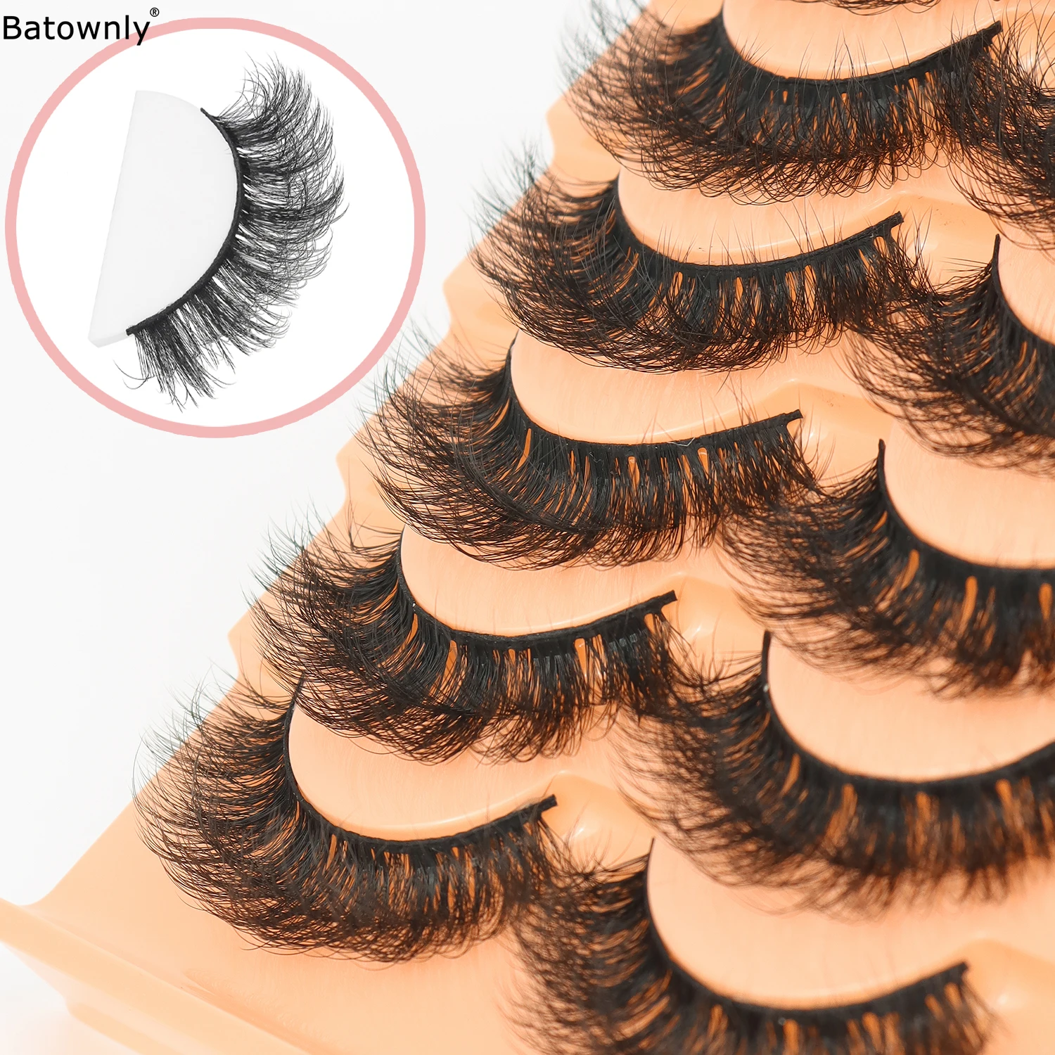 14 قطعة من الرموش الصناعية الكثيفة والرقيقة 18 ملم رموش صناعية على شكل عين القطة الطبيعية