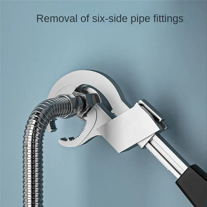 Reliable- Multipurpose Sink Wrench Bathroom Wrench Arc Toothed Wrench Installation Sink Repair Tool