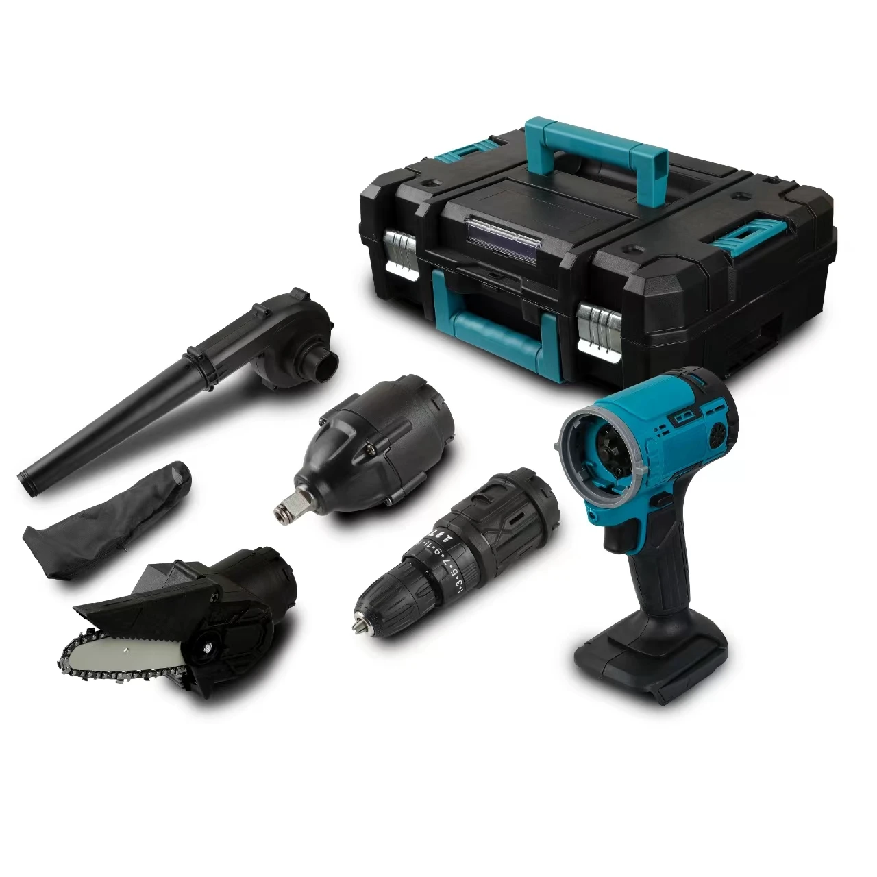 Portable Cordless Lithium Battery Power Set Quick Assembly Replaceable Heads 1+1 Year Warranty-Customizable OEM Electric Wrench
