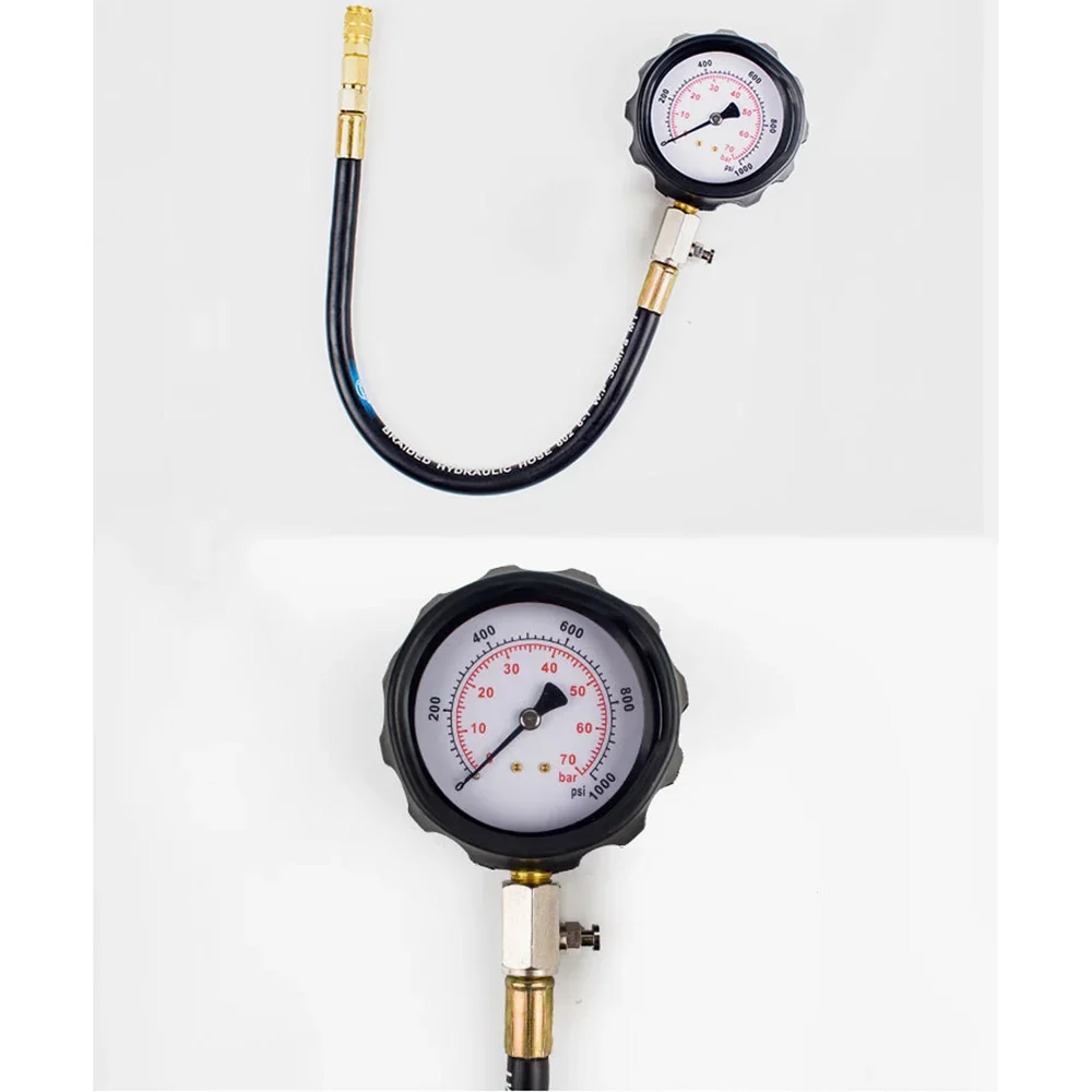 Professional Diesel Engine Cylinder Compression Tester Tool Kit Set Pressure Gauge Tester Kit Set TU-15B