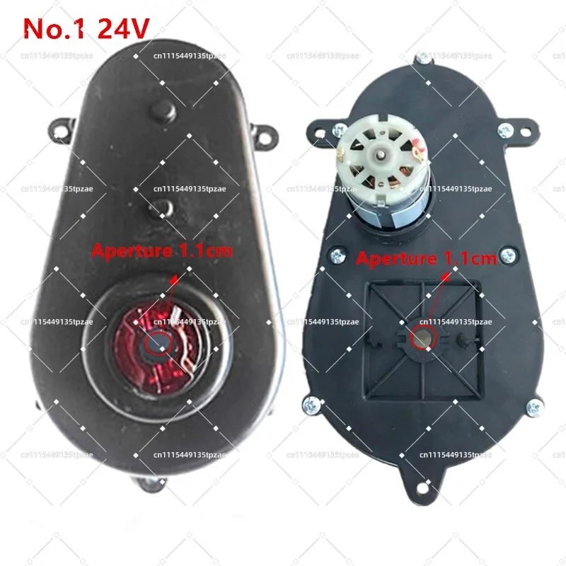 24V Steering Axial Motor With Gearbox Replacement Spare Parts For Kids Ride-On Play Toy