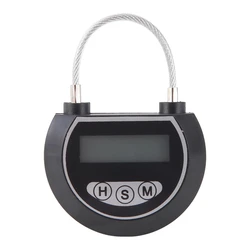 Electronic Time Lock Container, Multi Function Timer Bin, Brinquedos, Preto