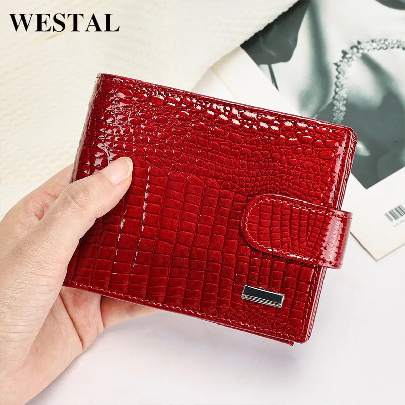 Leather wallet for women, painted leather design, new style, high-end, lady's short purse, top-grade cowhide handmade wallet
