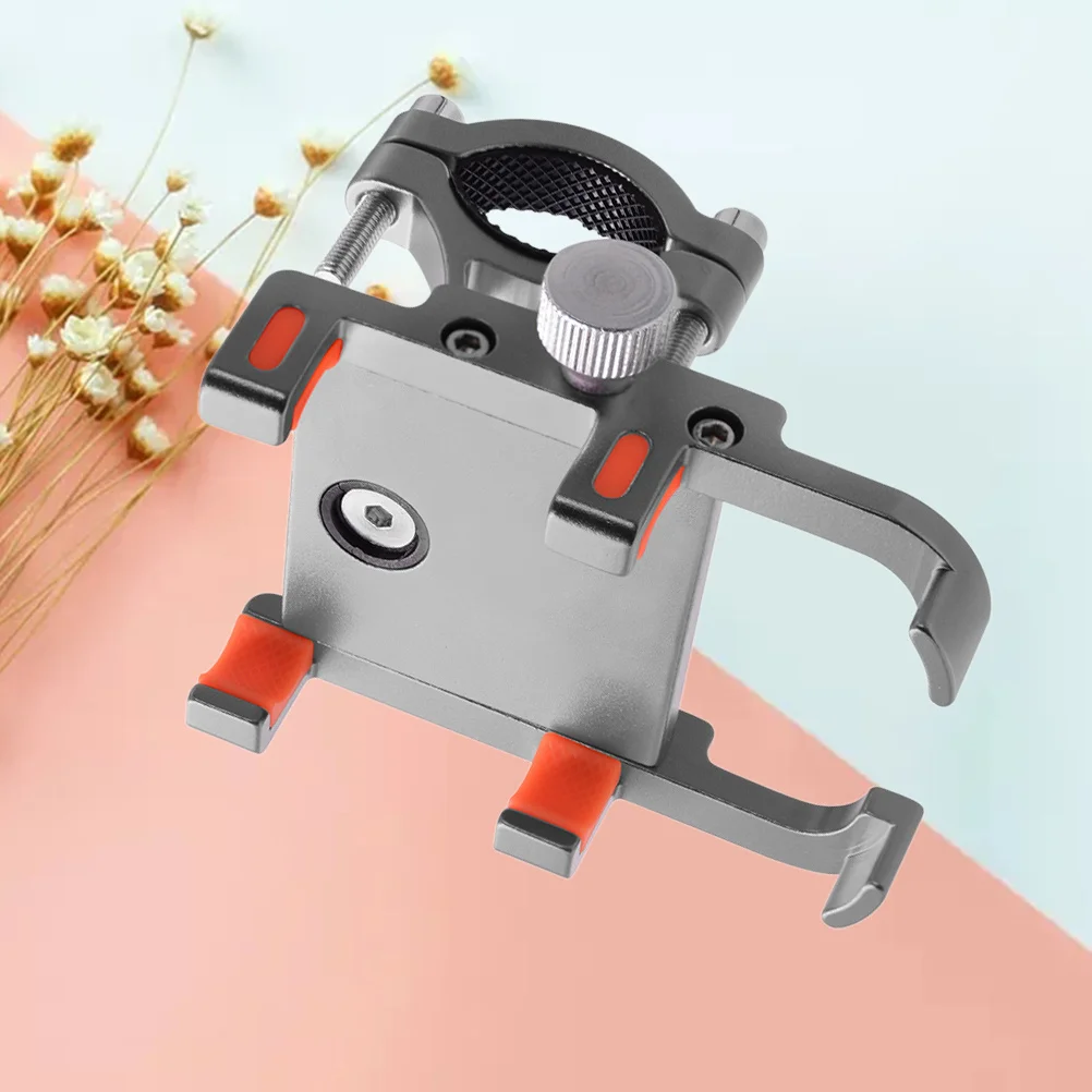 

Кронштейн для мобильного телефона из алюминиевого сплава, подставка с 6 когтями для езды на велосипеде, серебряная поддержка навигации, универсальные крепления, автомобильные аксессуары