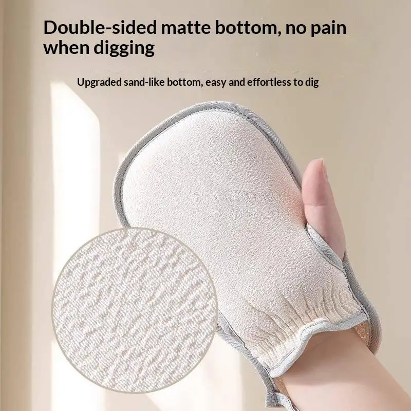 1Pcs Thick Exfoliating Bath Glove Coarse Sand Painless Back Mud Remover Gentle for Shower Home Spa Unisex Adults