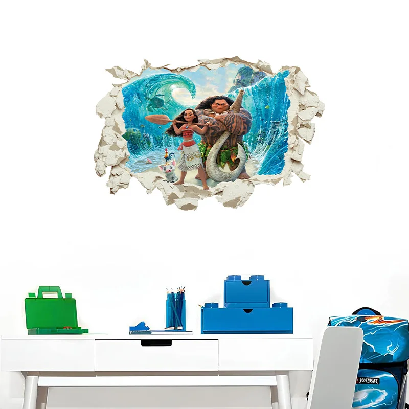 self-adhesive Moana Wall Sticker  Decals Decor Kids Room Poster Wallpaper Mural Art removable