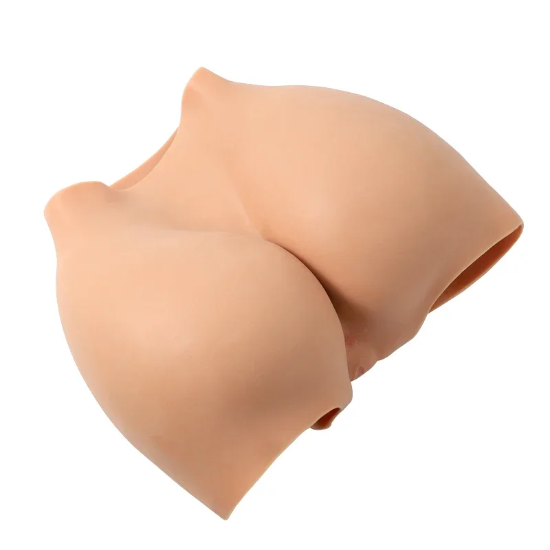 Plus Size Silicone Butt Lifter Fake Vagina Pants Artificial Body Enhancer Men's Buttocks Enlargement Leggings Women's Leggings