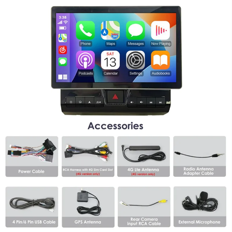 

Android 15.0 11.5” 2K Carplay Auto 8G+128G 4G LTE Car DVD Player Radio GPS WIFI Bluetooth For Toyota LC70 LC72 LC76 LC79