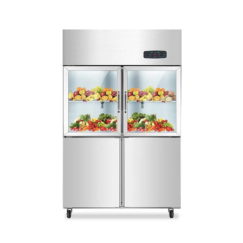 For Food-grade 304 Stainless Steel Hot-selling New-style Commercial Upright Refrigerator Efficient Durable m
